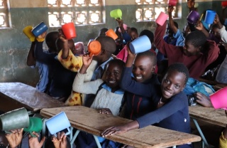 Children in school in Zambia